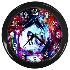 Funny House 1 1 Wall Clock (black) by bestdesignintheworld