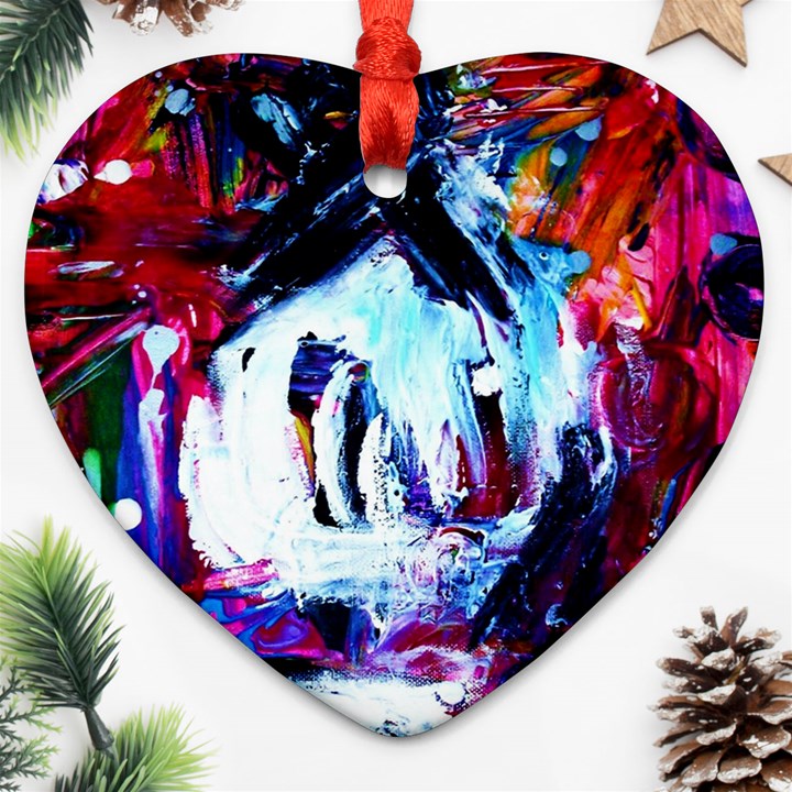 Funny House 1 1 Heart Ornament (Two Sides)