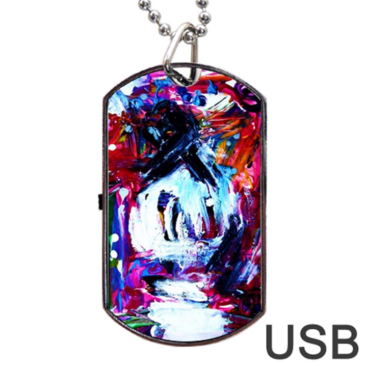 Funny House 1 1 Dog Tag USB Flash (One Side)