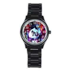 Funny House 1 1 Stainless Steel Round Watch by bestdesignintheworld