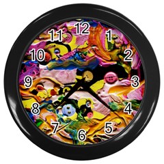 Alice Walk 1 2 Wall Clock (black) by bestdesignintheworld