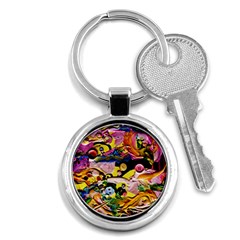 Alice Walk 1 2 Key Chain (round) by bestdesignintheworld