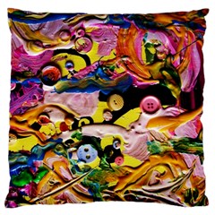 Alice Walk 1 2 Large Flano Cushion Case (one Side) by bestdesignintheworld