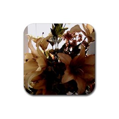 Lilies 1 1 Rubber Coaster (square) 