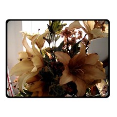 Lilies 1 1 Double Sided Fleece Blanket (small)  by bestdesignintheworld