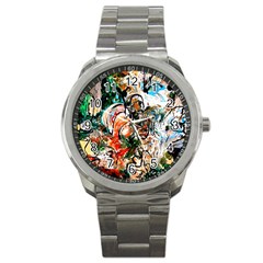 Lilies In A Vase 1 2 Sport Metal Watch by bestdesignintheworld