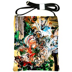 Lilies In A Vase 1 2 Shoulder Sling Bag by bestdesignintheworld