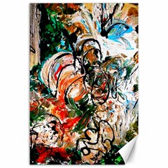 Lilies In A Vase 1 2 Canvas 24  X 36  by bestdesignintheworld