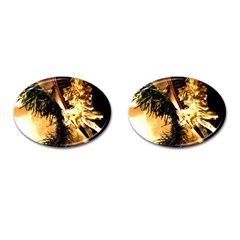 Christmas Tree  1 2 Cufflinks (oval) by bestdesignintheworld