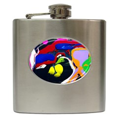 Japan Is So Close 1 1 Hip Flask (6 Oz) by bestdesignintheworld