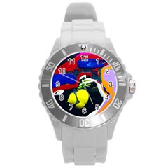 Japan Is So Close 1 1 Round Plastic Sport Watch (l) by bestdesignintheworld