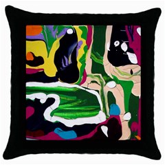 Mushroom,s Life Spin 1 1 Throw Pillow Case (black) by bestdesignintheworld