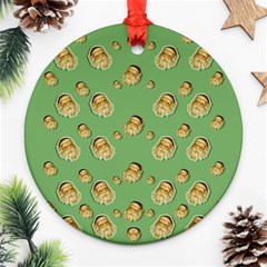 Santa Is On His Way Ornament (Round)