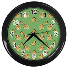 Santa Is On His Way Wall Clock (Black)