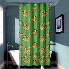 Santa Is On His Way Shower Curtain 36  x 72  (Stall) 