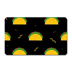 Festive Seamless Pattern With National Taco Food Magnet (rectangular) by Wegoenart