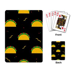 Festive Seamless Pattern With National Taco Food Playing Cards Single Design (rectangle) by Wegoenart