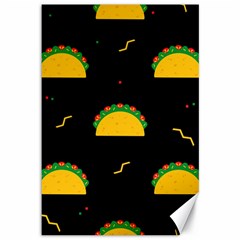 Festive Seamless Pattern With National Taco Food Canvas 12  X 18  by Wegoenart