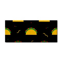 Festive Seamless Pattern With National Taco Food Hand Towel