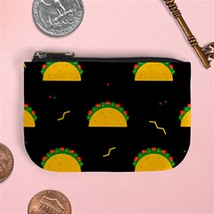 Festive Seamless Pattern With National Taco Food Mini Coin Purse by Wegoenart