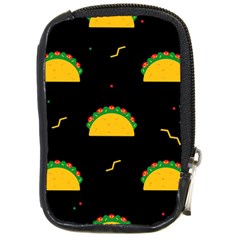 Festive Seamless Pattern With National Taco Food Compact Camera Leather Case by Wegoenart