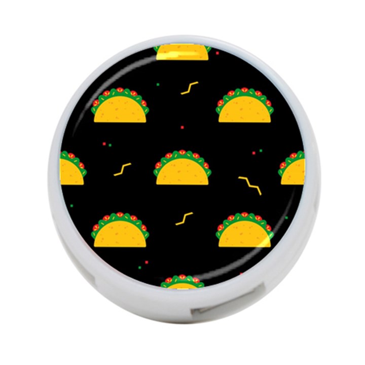 Festive Seamless Pattern With National Taco Food 4-Port USB Hub (Two Sides)