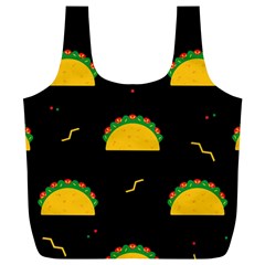 Festive Seamless Pattern With National Taco Food Full Print Recycle Bag (xl) by Wegoenart