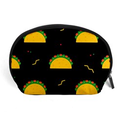 Festive Seamless Pattern With National Taco Food Accessory Pouch (large) by Wegoenart