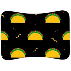 Festive Seamless Pattern With National Taco Food Velour Seat Head Rest Cushion by Wegoenart