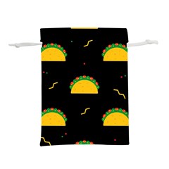 Festive Seamless Pattern With National Taco Food Lightweight Drawstring Pouch (l) by Wegoenart