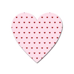 Hearts Seamless Pattern Pink Background Heart Magnet by Wegoenart