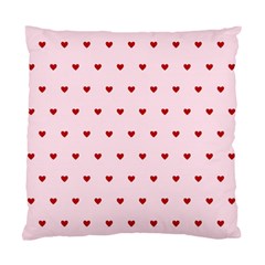 Hearts Seamless Pattern Pink Background Standard Cushion Case (two Sides)