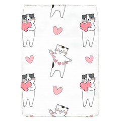 Seamless Pattern Cute Cat With Little Heart Hearts Removable Flap Cover (S)