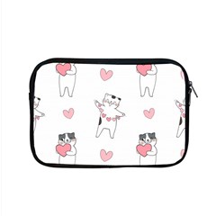 Seamless Pattern Cute Cat With Little Heart Hearts Apple Macbook Pro 15  Zipper Case by Wegoenart