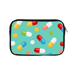 Pills Medicines Seamless Pattern Blue Background Apple Macbook Pro 13  Zipper Case by Wegoenart