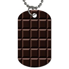 Dark Chocolate Seamless Pattern Sweet Texture Dog Tag (two Sides) by Wegoenart