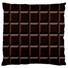 Dark Chocolate Seamless Pattern Sweet Texture Large Cushion Case (one Side) by Wegoenart