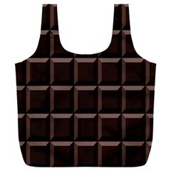 Dark Chocolate Seamless Pattern Sweet Texture Full Print Recycle Bag (xxl)