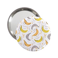 Seamless Stylish Pattern With Fresh Yellow Bananas Background 2 25  Handbag Mirrors by Wegoenart