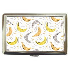 Seamless Stylish Pattern With Fresh Yellow Bananas Background Cigarette Money Case by Wegoenart