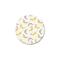 Seamless Stylish Pattern With Fresh Yellow Bananas Background Golf Ball Marker by Wegoenart