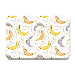 Seamless Stylish Pattern With Fresh Yellow Bananas Background Small Doormat  by Wegoenart