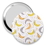 Seamless Stylish Pattern With Fresh Yellow Bananas Background 3  Handbag Mirrors Front