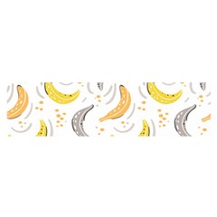 Seamless Stylish Pattern With Fresh Yellow Bananas Background Satin Scarf (oblong) by Wegoenart