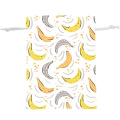 Seamless Stylish Pattern With Fresh Yellow Bananas Background  Lightweight Drawstring Pouch (xl) by Wegoenart