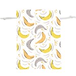 Seamless Stylish Pattern With Fresh Yellow Bananas Background  Lightweight Drawstring Pouch (XL) Front