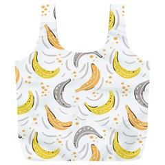 Seamless Stylish Pattern With Fresh Yellow Bananas Background Full Print Recycle Bag (xxl)