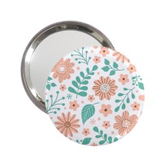 Pattern With Flowers Leaves 2 25  Handbag Mirrors by Wegoenart