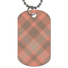 Tartan Scotland Seamless Plaid Pattern Vintage Check Color Square Geometric Texture Dog Tag (one Side) by Wegoenart