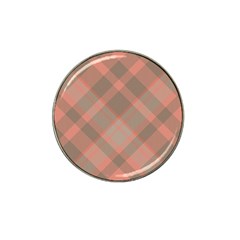 Tartan Scotland Seamless Plaid Pattern Vintage Check Color Square Geometric Texture Hat Clip Ball Marker (4 Pack) by Wegoenart